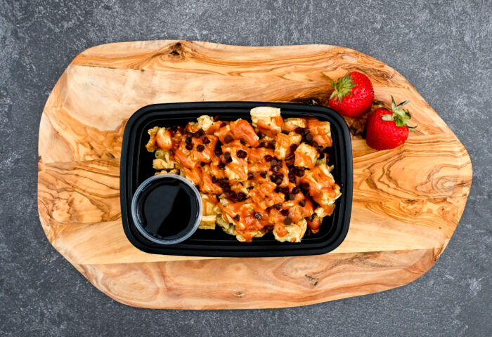 CHOCOLATE CHIP PROTEIN WAFFLES