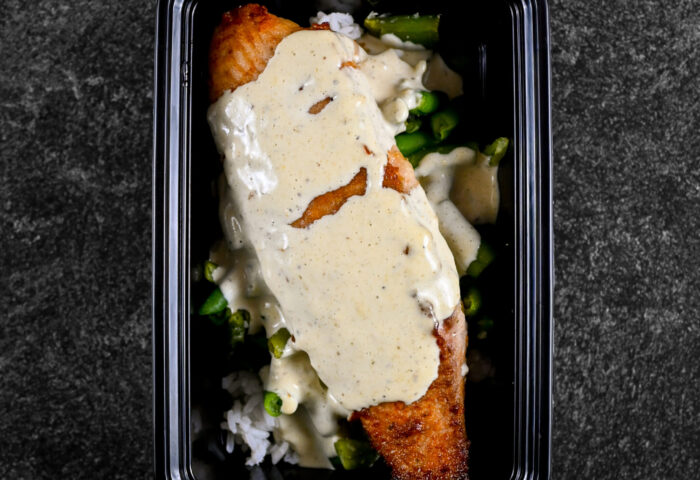 GARLIC PARM WHITE FISH BOWL