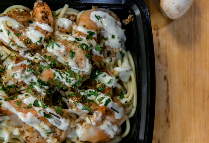HONEY GARLIC SHRIMP PASTA