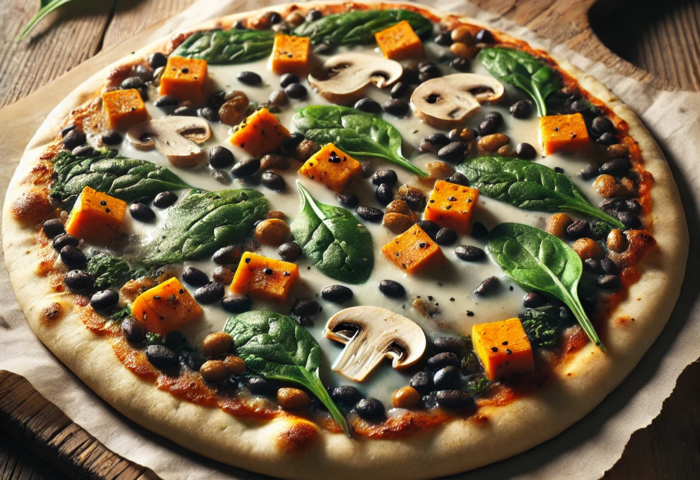 SWEET POTATO BLACK BEAN PIZZA