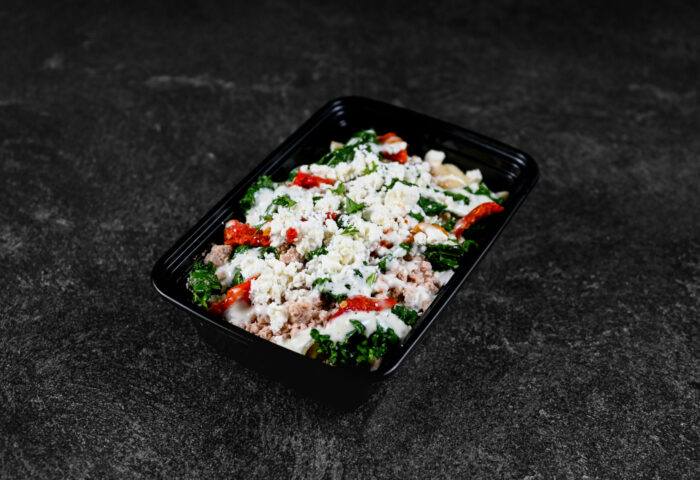 TURKEY AND CREAMY KALE PASTA