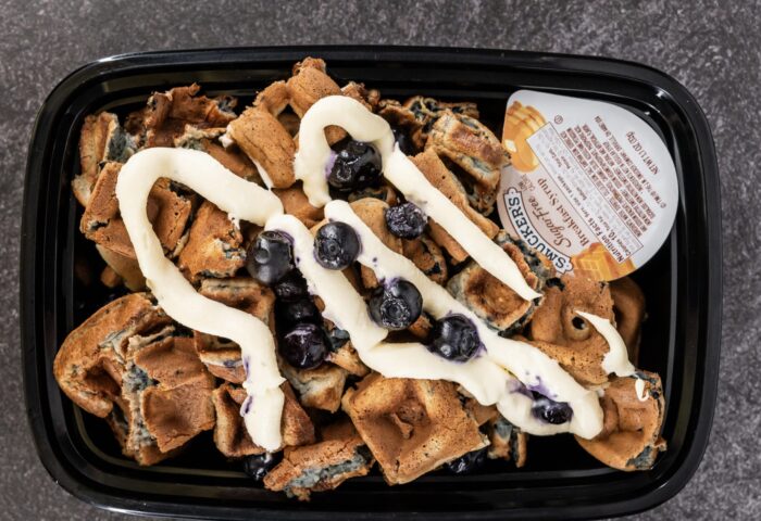 BLUEBERRY LEMON CREAM PROTEIN WAFFLES