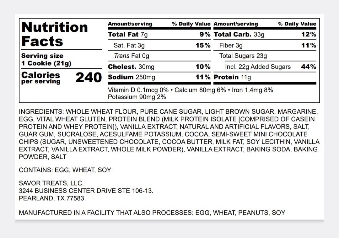 TRIPLE CHOCOLATE PROTEIN COOKIE - Image 3