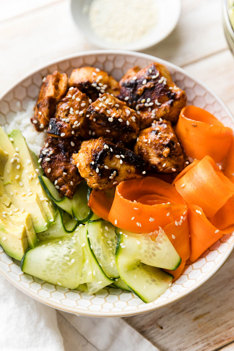 SPICY KOREAN BBQ CHICKEN BOWL