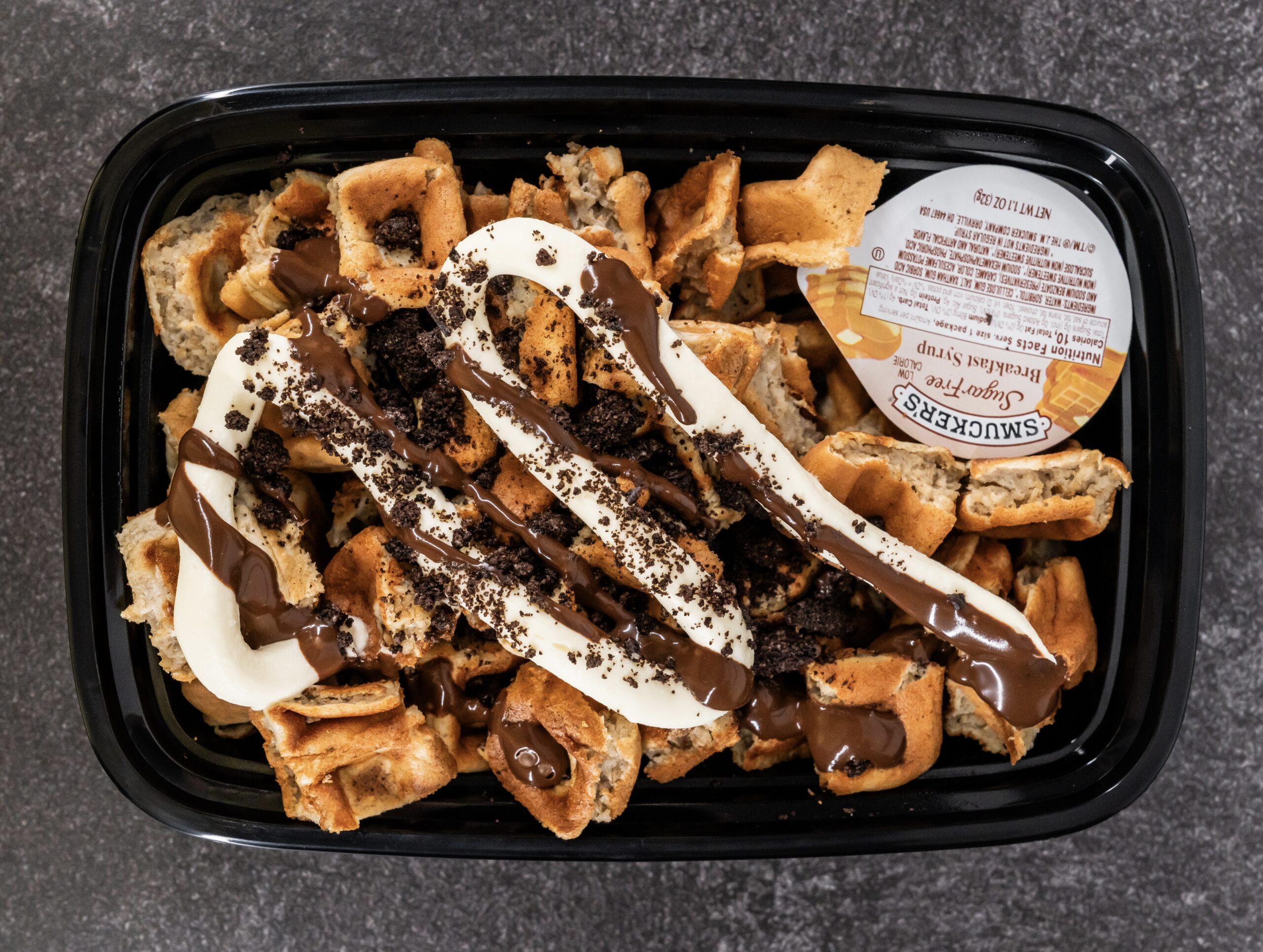 COOKIES AND CREAM PROTEIN WAFFLES