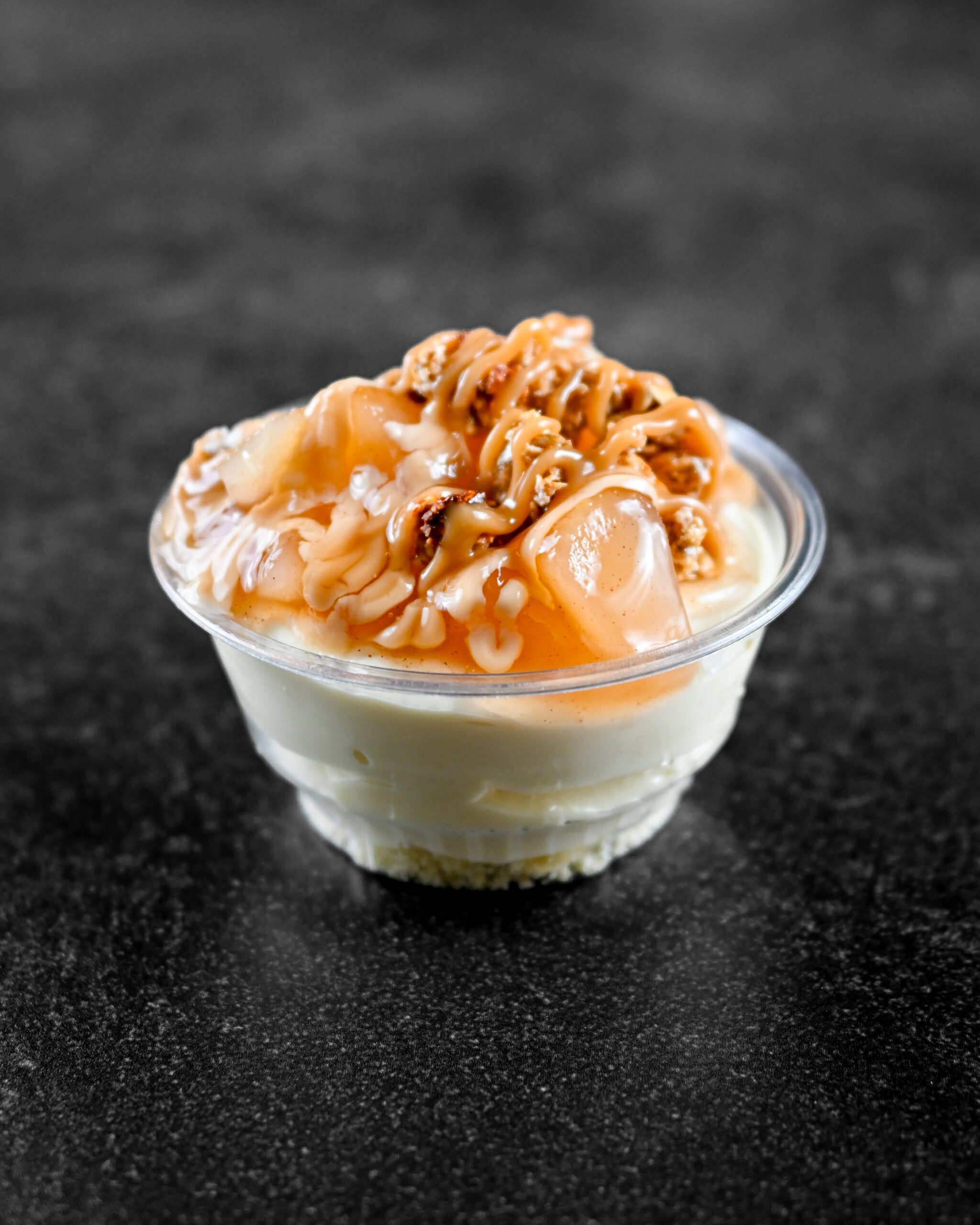 CARAMEL APPLE COBBLER PROTEIN CHEESECAKE JAR